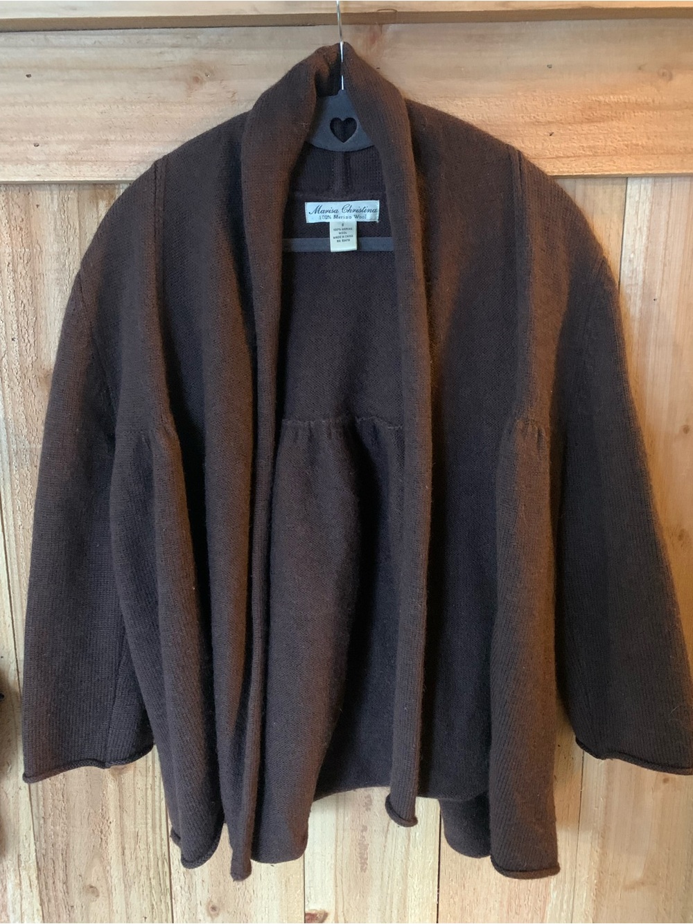 Marisa Christina 100% Merino Wool Cardigan Sweater
